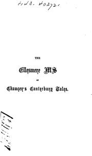 Cover of: The Ellesmere Ms. of Chaucer's Canterbury Tales