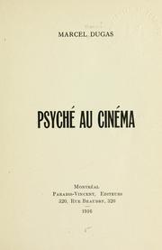 Psyché au cinéma by Marcel Dugas