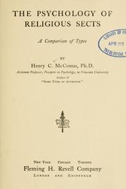 Cover of: The psychology of religious sects by Henry Clay McComas