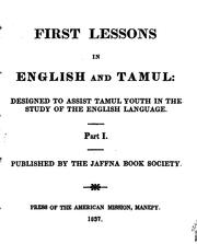 First lessons in English and Tamul