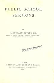 Cover of: Public school sermons