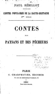 Cover of: Contes populaires de la Haute-Bretagne: Paysans et des pêcheurs