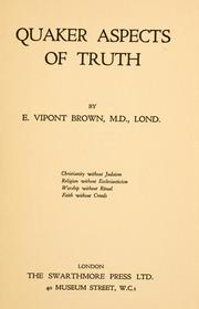 Cover of: Quaker Aspects of Truth