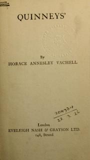 Quinneys' by Horace Annesley Vachell