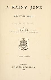 Cover of: A rainy June by Ouida