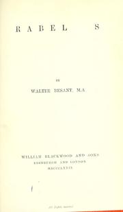 Cover of: Rabelais by Walter Besant