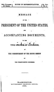 Cover of: Annual Report of the Secretary of War by United States Department of War