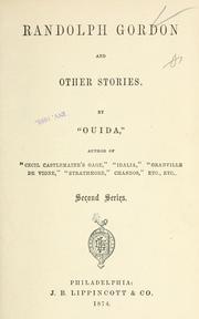 Cover of: Randolph Gordon and other stories