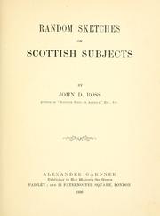 Cover of: Random sketches on Scottish subjects