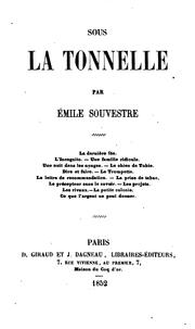 Cover of: Sous la tonnelle by Émile Souvestre