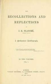 Cover of: Recollections and reflections, a professional autobiography.