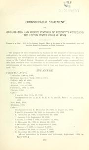 Cover of: Regimental history of the United States regular army by United States. Adjutant-General's Office.