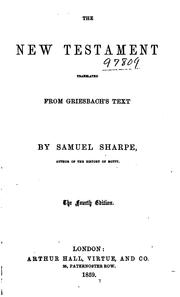 Cover of: The New Testament: Translated from Griesbach's Text