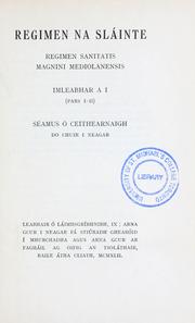 Cover of: Regimen na sláinte by Séamus Ó Ceithearnaigh do chuir i neagar.