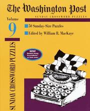 Cover of: Washington Post Sunday Crossword Puzzles, Volume 9 (Washington Post)