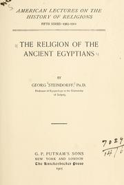Cover of: The religion of the ancient Egyptians.