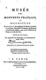 Musée des monumens français by Alexandre Lenoir