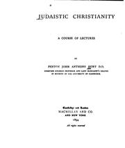 Cover of: Judaistic Christianity: A Course of Lectures
