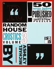Cover of: Random House Crostics, Volume 3 (Other)