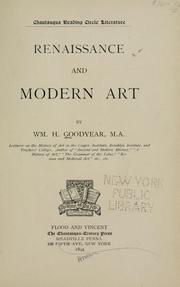 Cover of: Renaissance and modern art