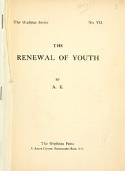 The renewal of youth by George William Russell