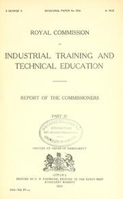 Cover of: Report of the Commissioners.