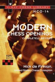 Cover of: Modern Chess Openings, 14th Edition (Mckay Chess Library) by Nick De Firmian