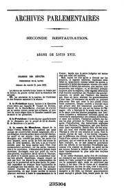 Cover of: Archives parlementaires de 1787 à 1860 by France Sénat, France Chambre des députés, Jérôme Mavidal