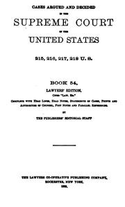 Cover of: United States Supreme Court Reports