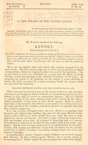 Report by United States. Congress. Senate. Select Committee on Slavery and the Treatment of Freedmen.