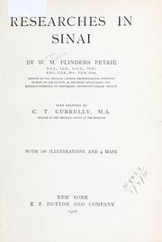 Cover of: Researches in Sinai by W. M. Flinders Petrie