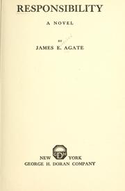 Cover of: Responsibility | James Agate