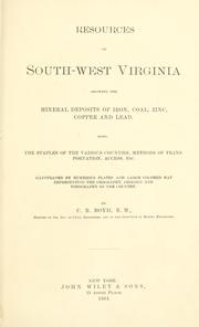 Cover of: Resources of south-west Virginia by Charles Rufus Boyd