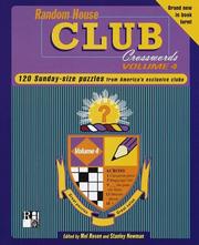 Cover of: Random House Club Crosswords, Volume 4 (Other) by 
