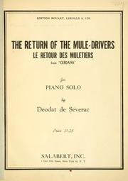 Cover of: return of the mule-drivers =: Le retour des muletiers