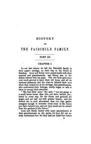 Cover of: The history of the Fairchild family; or, The child's manual. Pt.2,3. Pt.3, by mrs. Sherwood and ... by Mrs. Mary Martha (Butt) Sherwood
