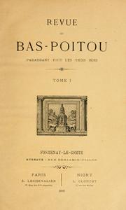 Cover of: Revue du Bas-Poitou. by 