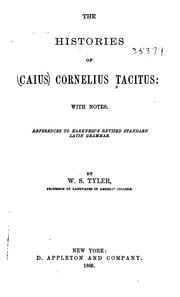 Cover of: The Histories of Caius Cornelius Tacitus