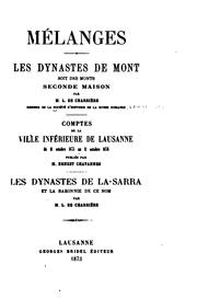 Cover of: Mélanges