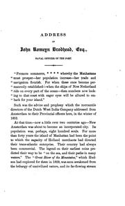 Addresses of John Romeyn Brodhead, Esq., and His Excellency, Gov. Horatio Seymour, Delivered ... by John Romeyn Brodhead , YA Pamphlet Collection (Library of Congress)