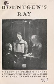 Cover of: Roentgen's ray by Elizabeth Cole