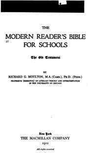 Cover of: The Modern Reader's Bible for Schools