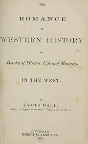 Cover of: The romance of western history by Hall, James