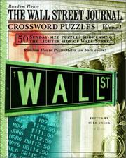 Cover of: The Wall Street Journal Crossword Puzzles, Volume 1 (Wall Street Journal)