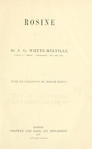Rosine by G. J. Whyte-Melville
