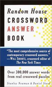 Cover of: Random House Crossword Answer Book (RH Crosswords)