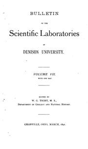 Cover of: Bulletin of the Scientific Laboratories of Denison University by Denison University., Denison Scientific Association