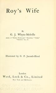 Cover of: Roy's wife by G. J. Whyte-Melville