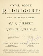Cover of: Ruddigore by Sir Arthur Sullivan
