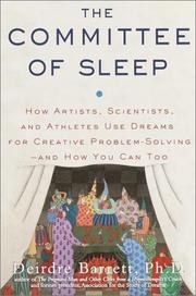Cover of: The Committee of Sleep by Deirdre Phd Barrett